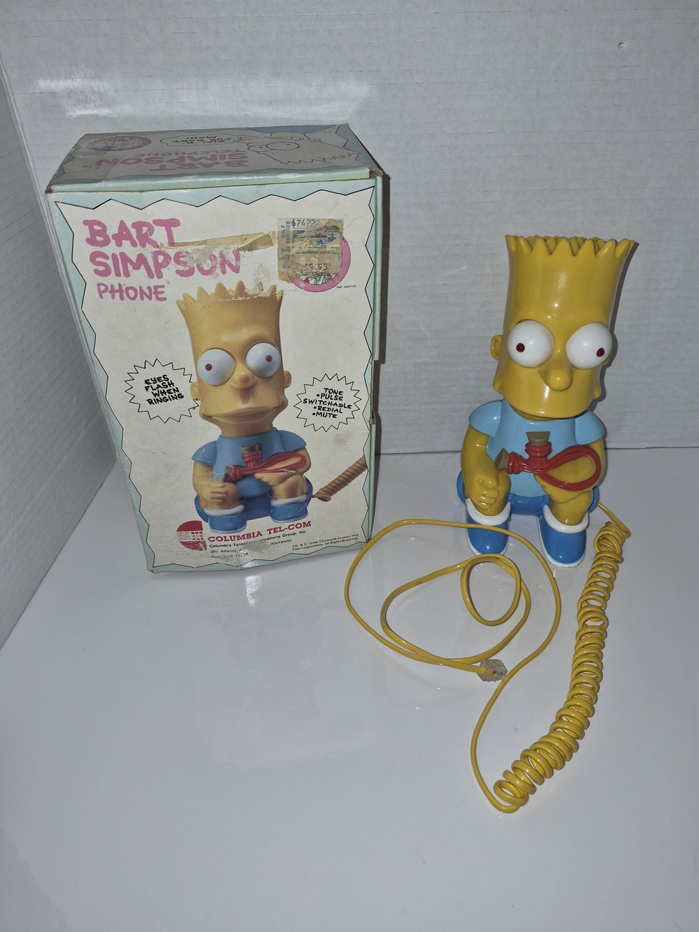 Vintage The Simpsons Bart Simpson Character Phone Columbia Communications